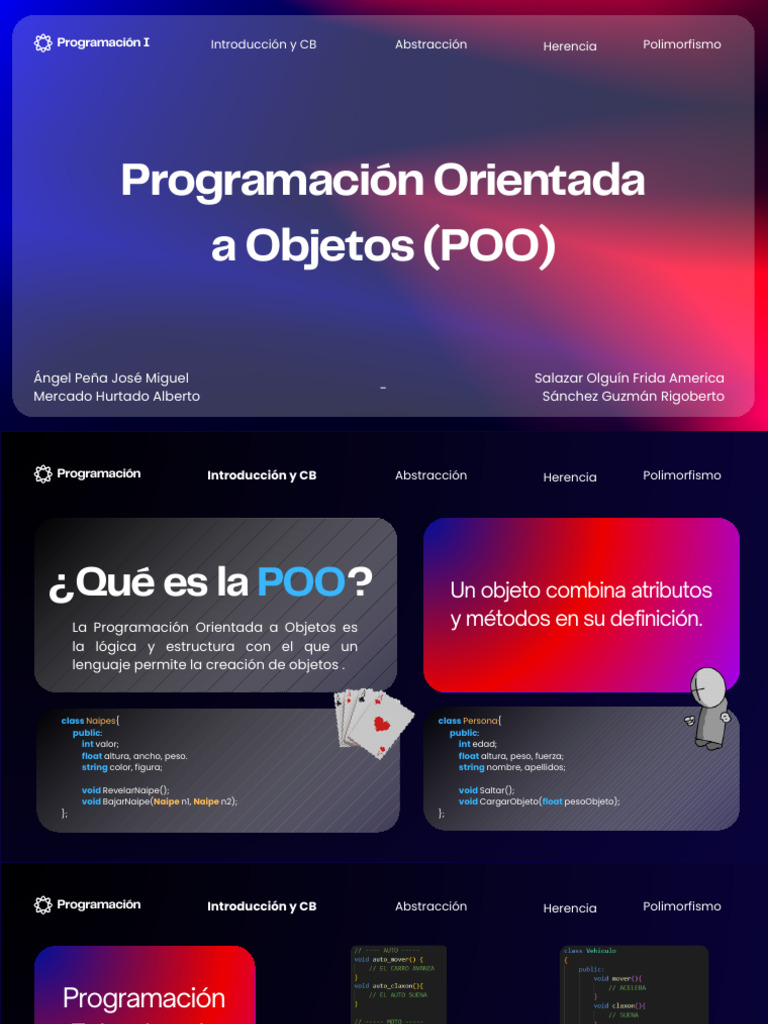 Presentación Programación POO 20251002 082129 0000 | PDF | Herencia ...