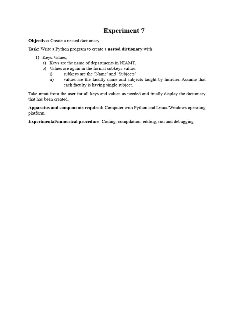 Experiment 7 | PDF