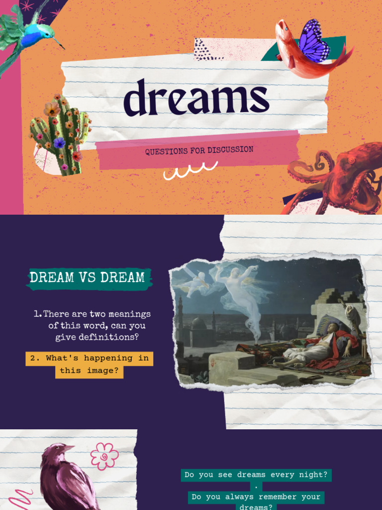 DREAMS Questions For Discussion | PDF | Dream | Imagination