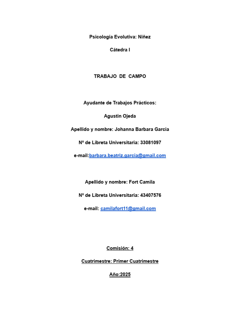 Alaia Tp final (1) (1) | PDF | Teoría de apego | Pensamiento
