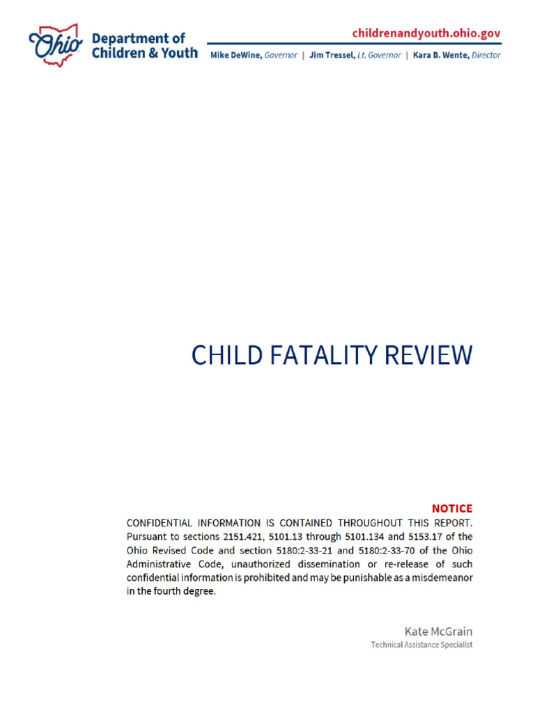 DCY Child Fatality Report - Kei'mani Latigue | PDF | Legal Guardian ...