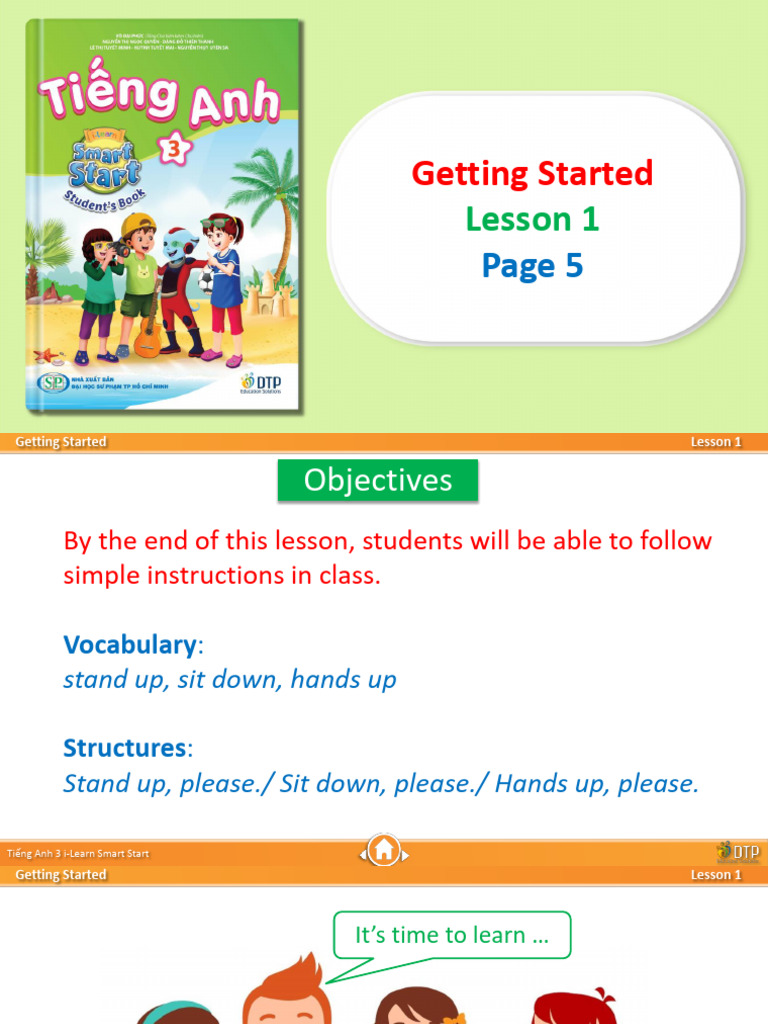 Getting Started - Lesson 1 - Page 5 (Done) | PDF | Learning | Language ...
