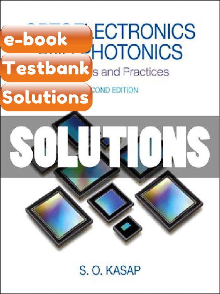 Testbank Optoelectronics and Photonics Principles and Practices 2 Ed ...