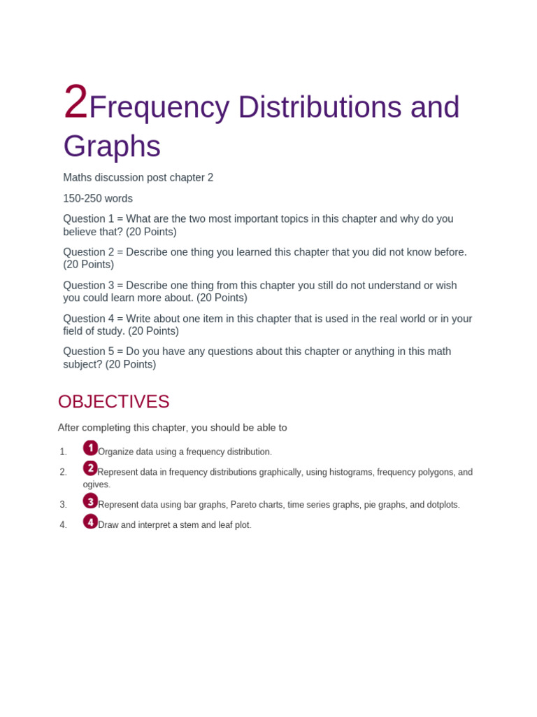 2Frequency Distributions and Graphs | PDF