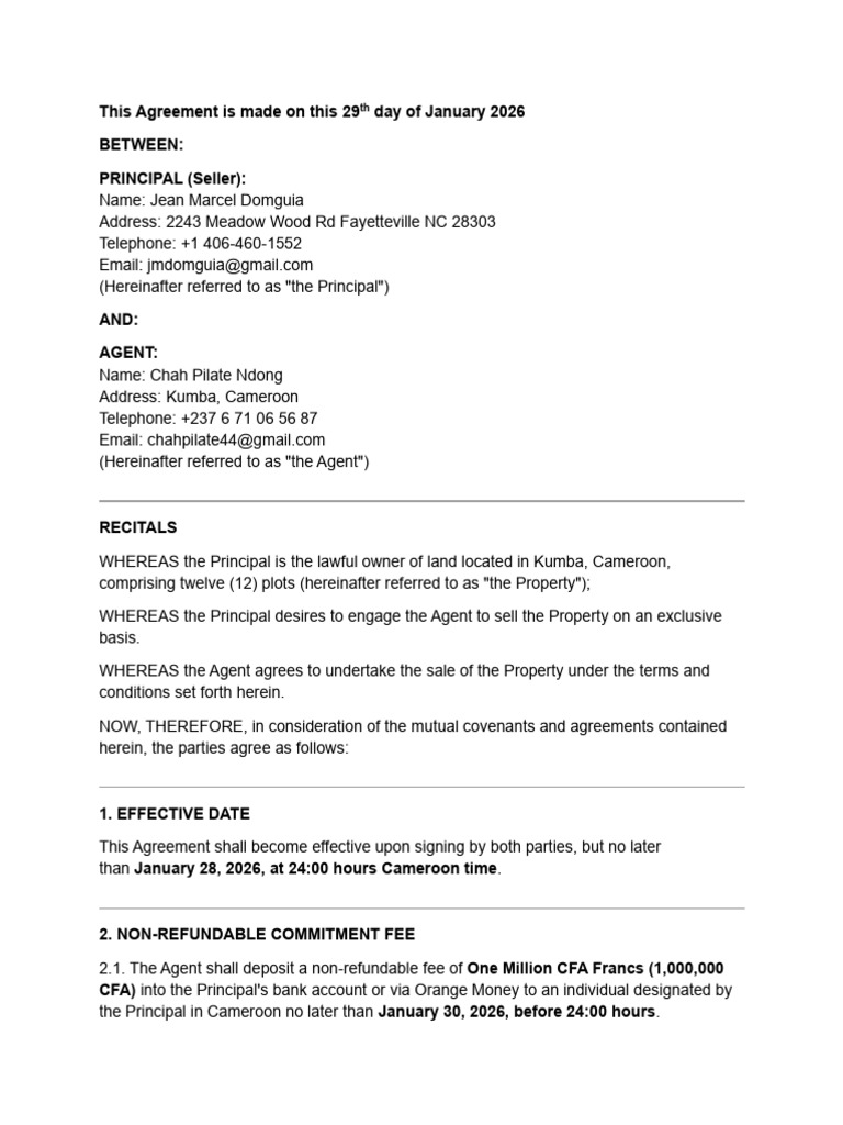 Contract Between JM and Pilate-1 | PDF | Common Law | Private Law