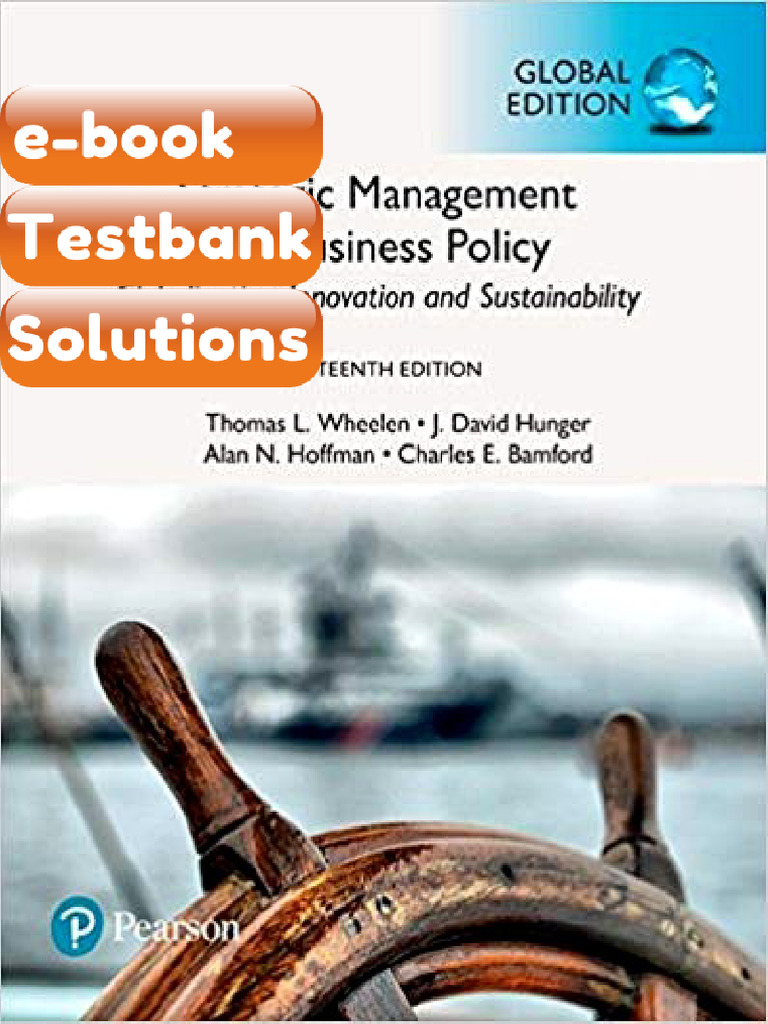 Testbank Strategic Management and Business Policy 15th Global Edition ...
