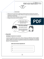 Actividades de Lenguaje para Segundo Basico