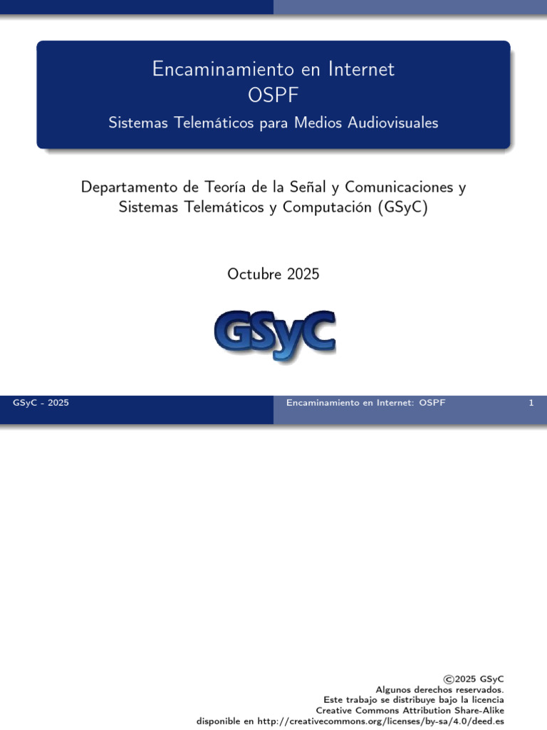 2 Ospf 1 | PDF | Estándares de internet | Protocolos de internet