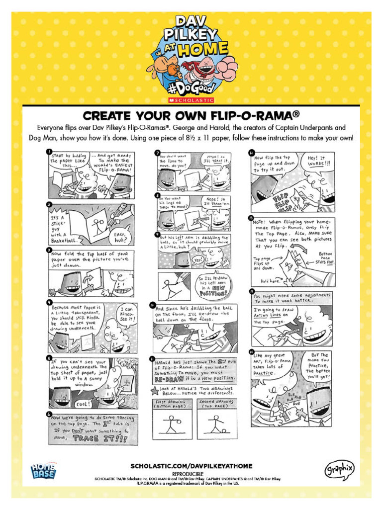 Dav Pilkey Print Create Flip o Rama | PDF