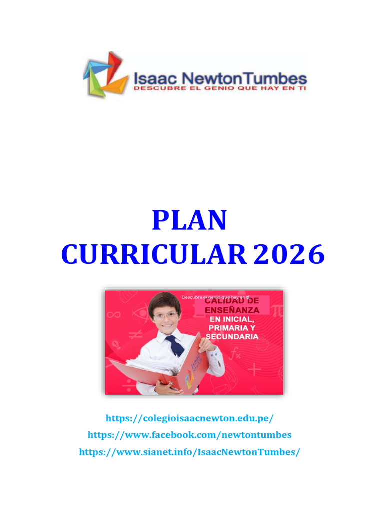 Plan Curricular 2026 | PDF | Evaluación | Plan de estudios