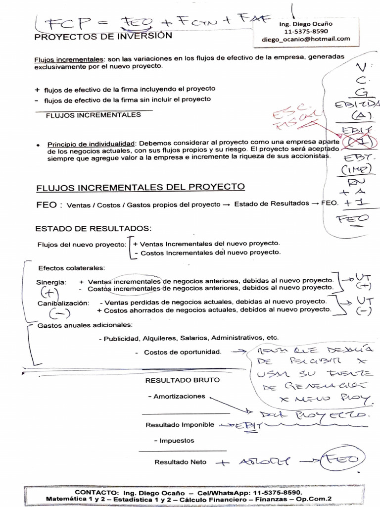 Proyectos de Inversión | PDF | Tasa interna de retorno | Economias