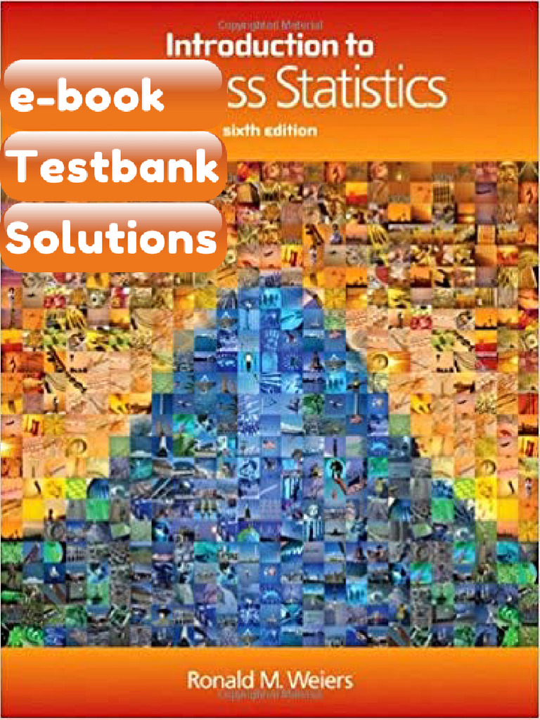 Testbank Introduction to Business Statistics 6th Edition by Ronald M ...