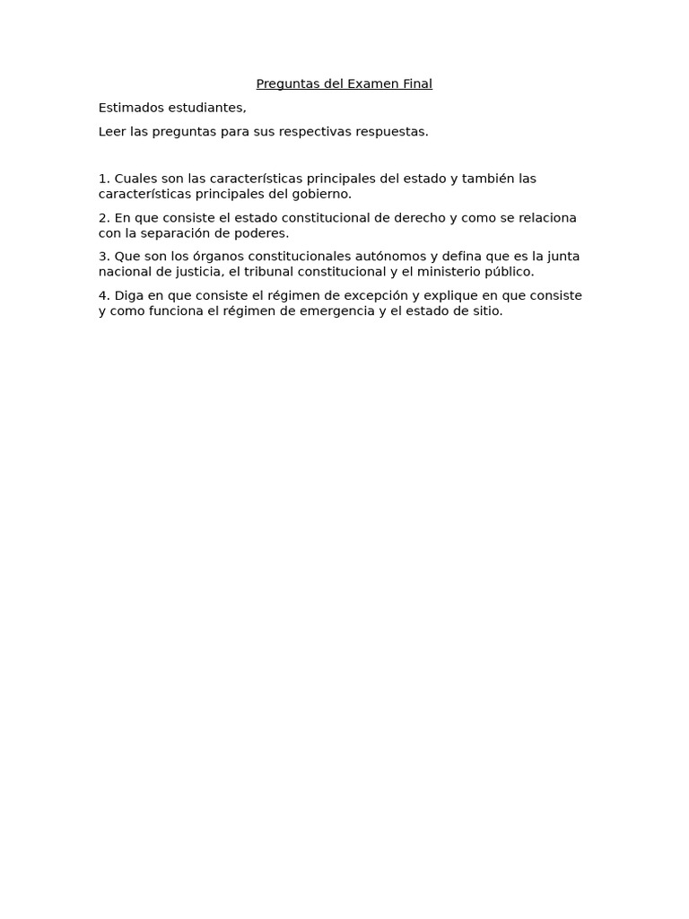 Examen 1 | PDF