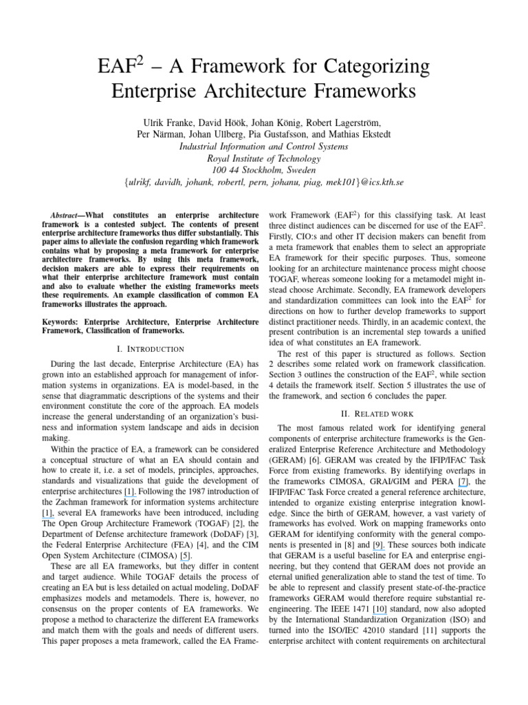 EAF2_A_Framework_for_Categorizing_Enterp | PDF | Enterprise ...