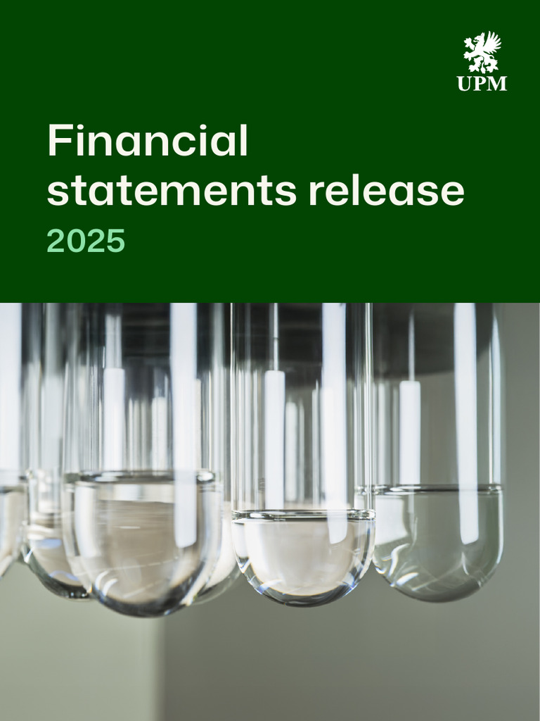 Upm Financial Statements Release 2025 En | PDF | Depreciation | Economies
