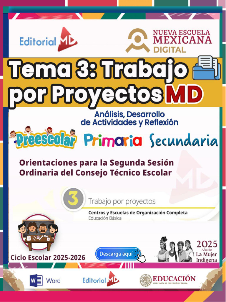 Tema 3. Trabajo Por Proyectos CONTESTADO MD | PDF | Enseñando | Aprendizaje