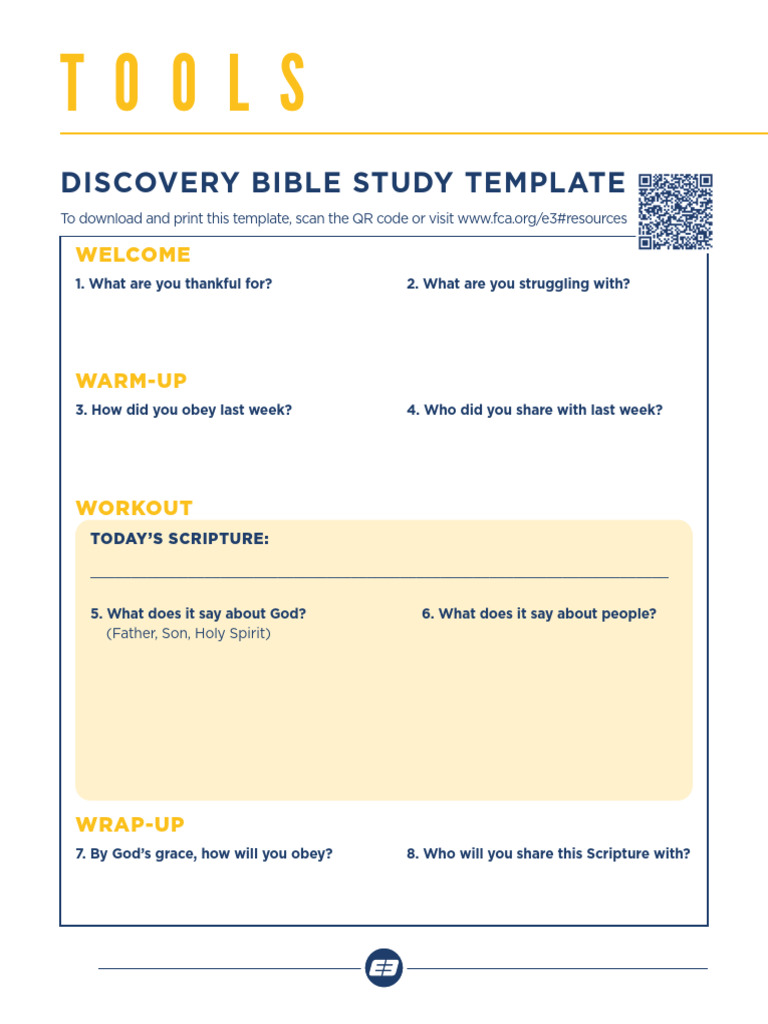 Discovery Bible Study (DBS) Template | PDF