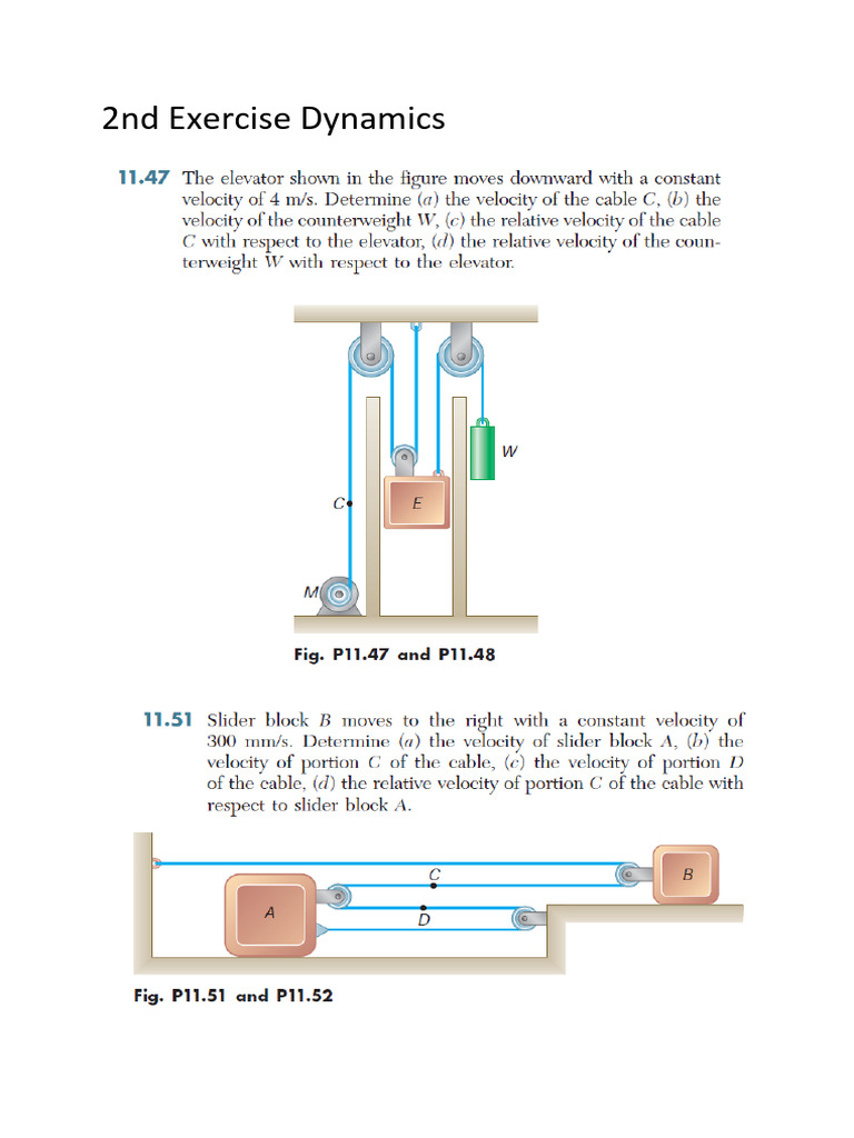 2nd Exercise Dynamics | PDF