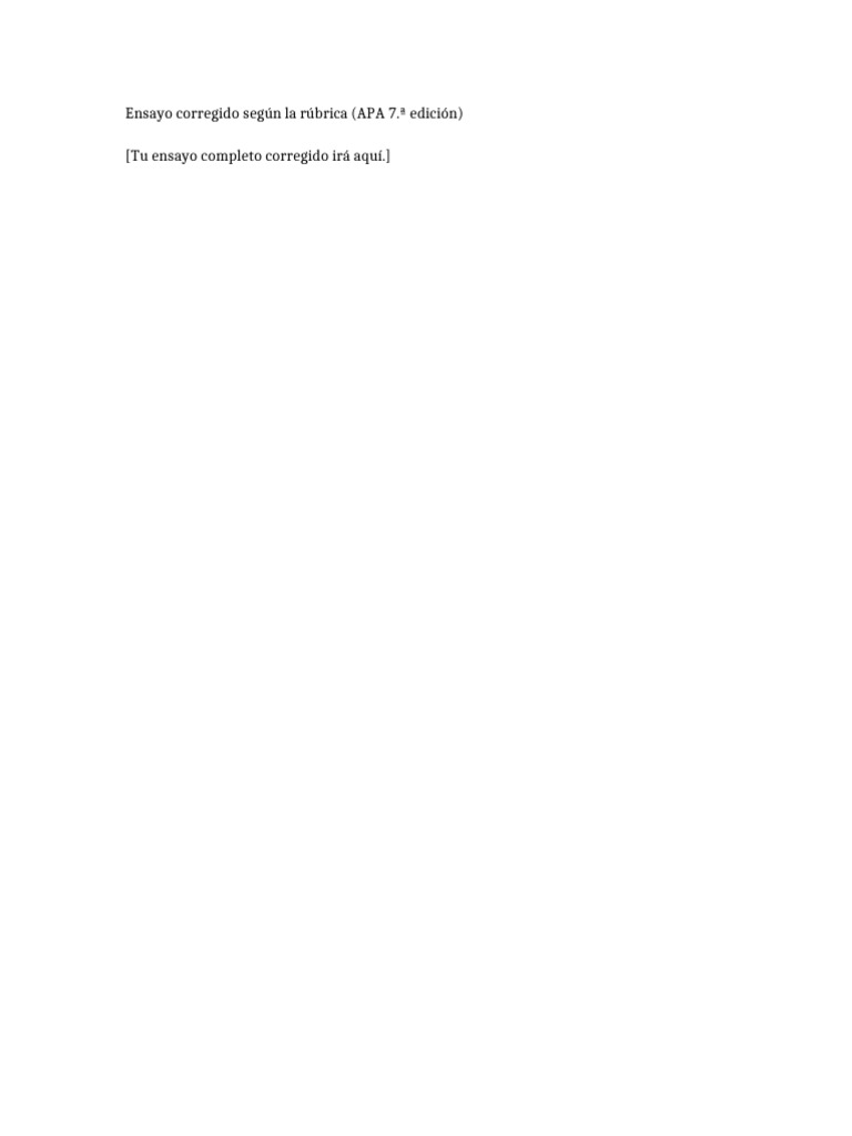 Ensayo Corregido APA | PDF