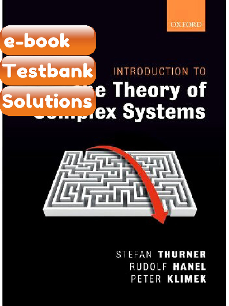 Testbank Introduction to the Theory of Complex Systems Stefan Thurner ...