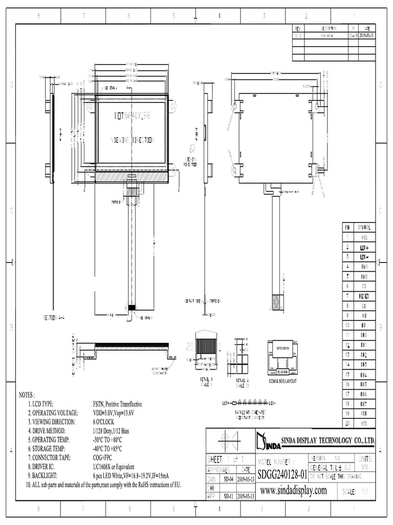 7500x4 Lcd Display Screen | PDF