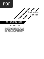 Instruction Manual: PC15OO/PC155O