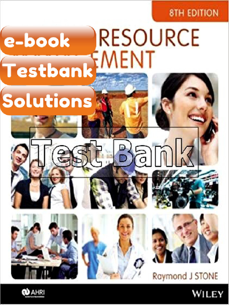Testbank Human Resource Management 8th Edition Stone | PDF | Human ...