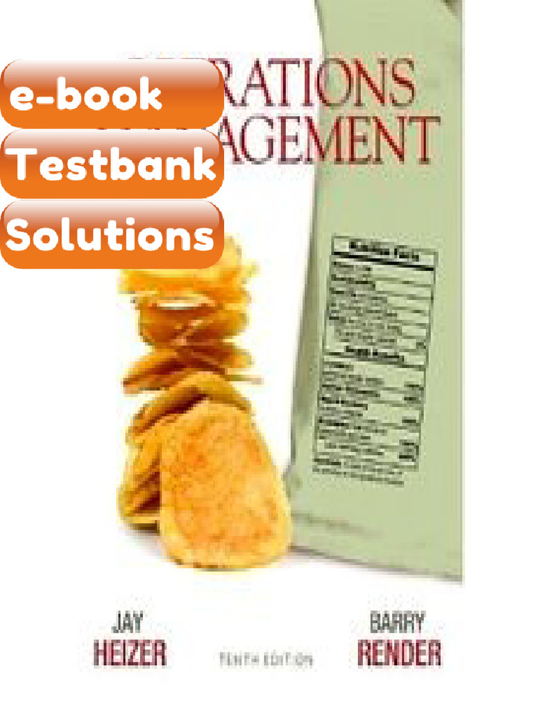 Testbank Operations Management Heizer Render 10th Edition Ebook ...