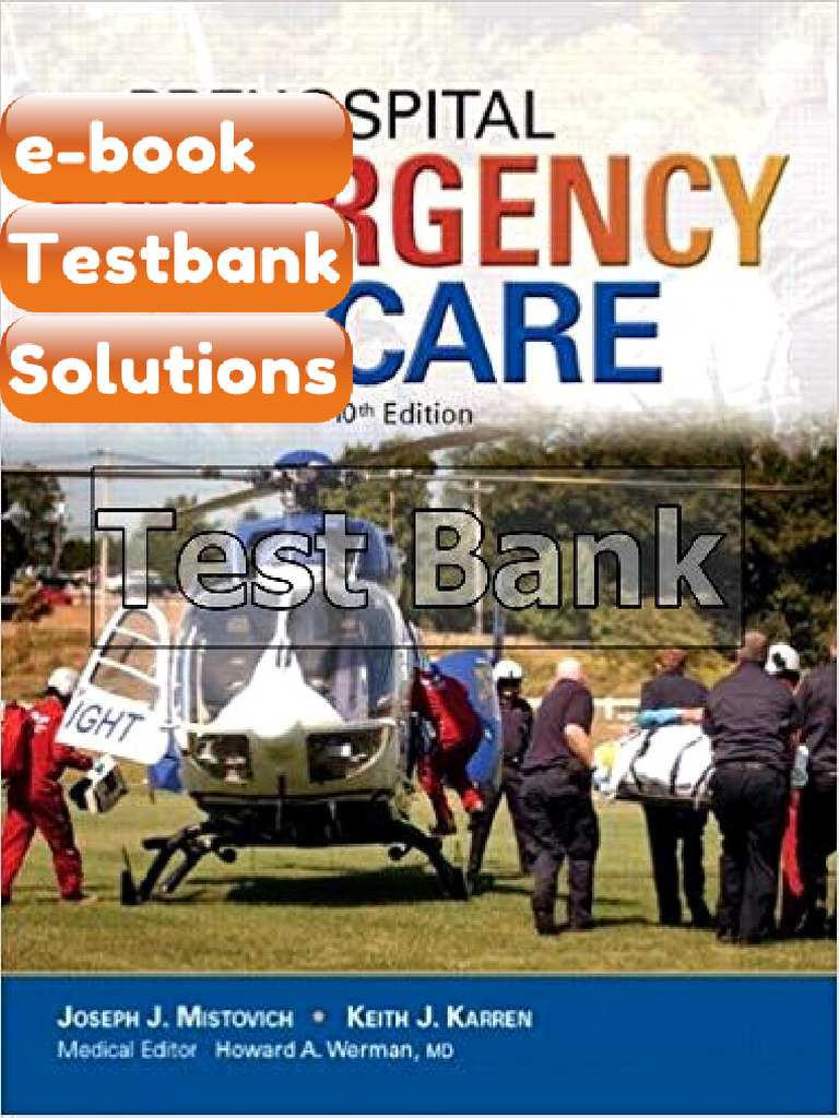Testbank Prehospital Emergency Care 10th Edition Mistovich | PDF ...