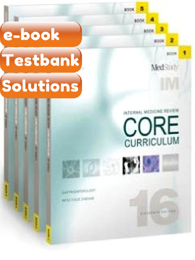 Testbank Medstudy Internal Medicine Review Core Curriculum 16th Edition ...