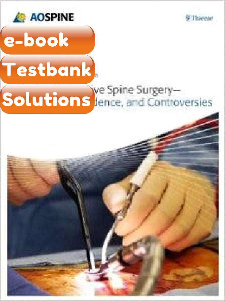 Testbank Minimally Invasive Spine Surgery Download | PDF | Surgery ...
