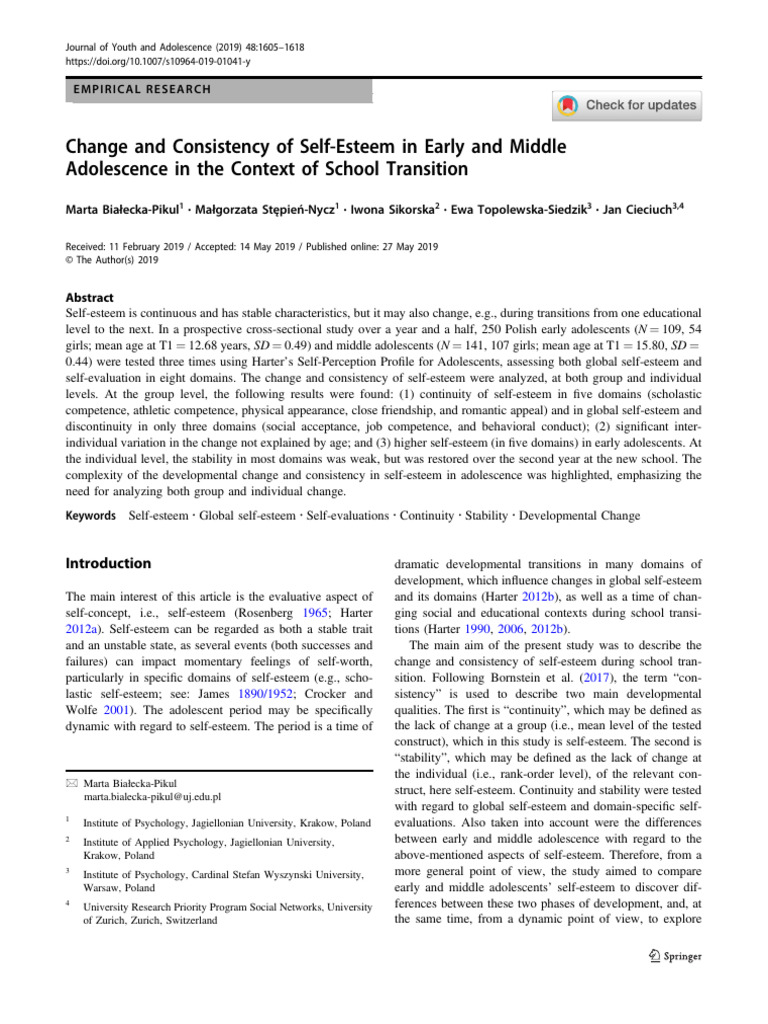 s10964-019-01041-y (1) | PDF | Self Esteem | Adolescence