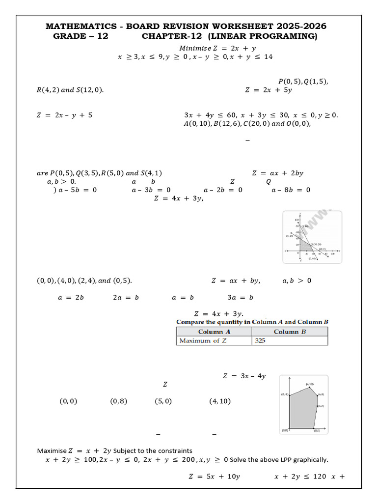 12th chpter 12 LPP | PDF | Linear Programming | Mathematical Optimization