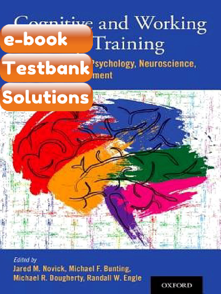 Testbank Cognitive and Working Memory Training Perspectives From ...