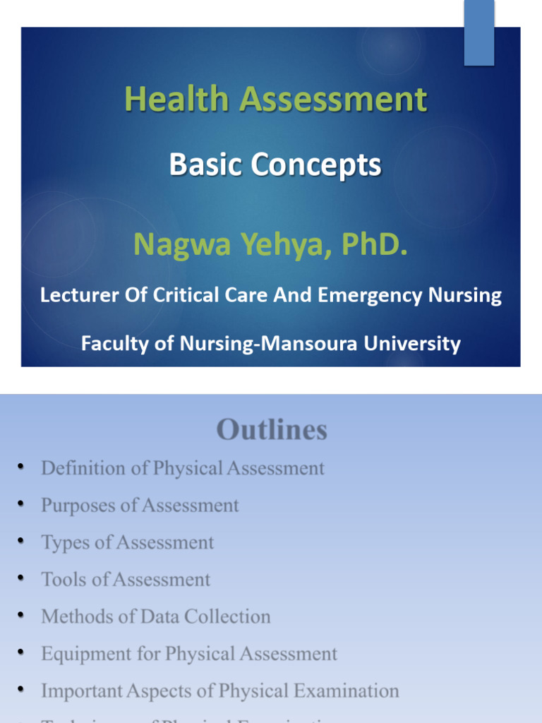 Basic Concept | PDF | Physical Examination | Clinical Medicine