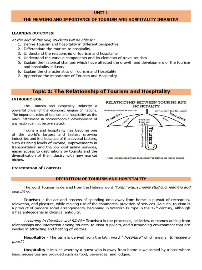 Micro Perspective KCP First Part of Module | PDF | Tourism ...