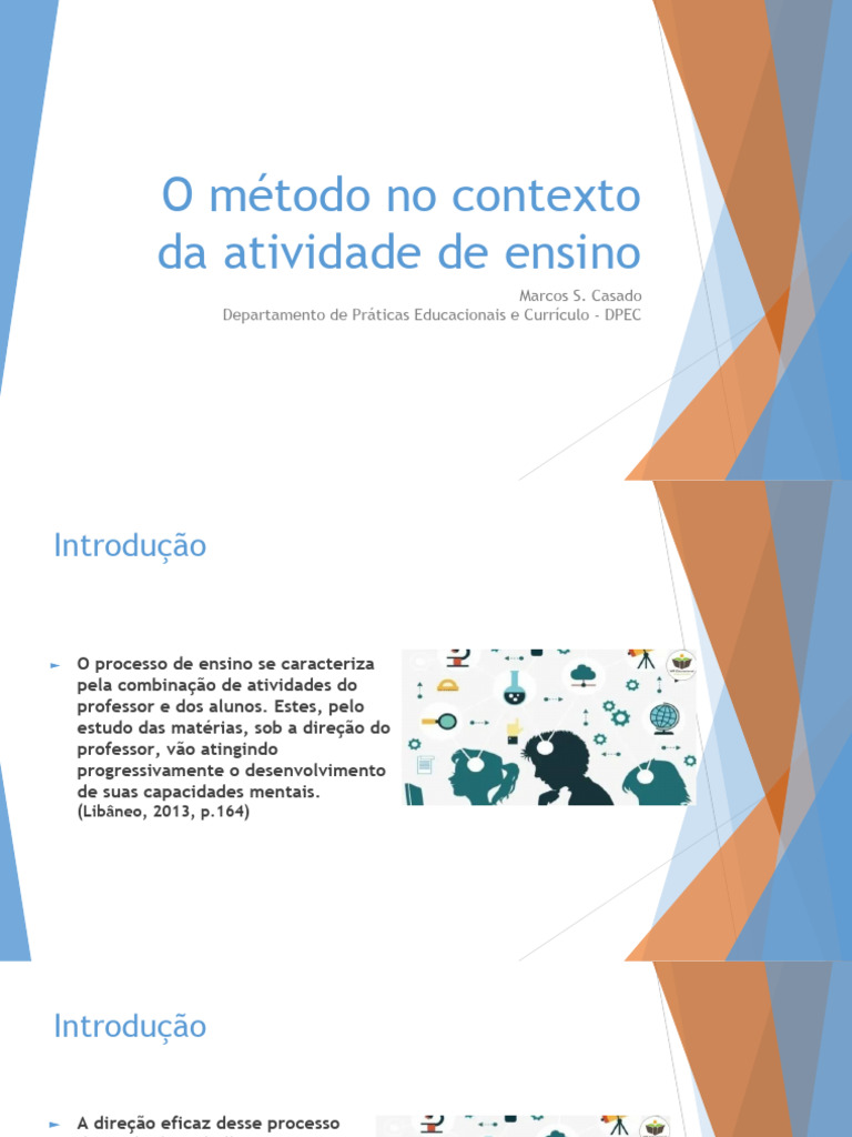5 O Mtodo No Contexto Da Atividade de Ensino | PDF | Método de ensino ...