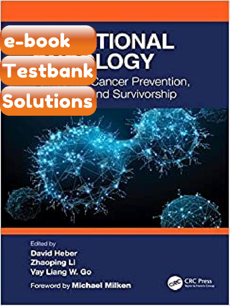 Testbank Nutritional Oncology Nutrition in Cancer Prevention Treatment ...