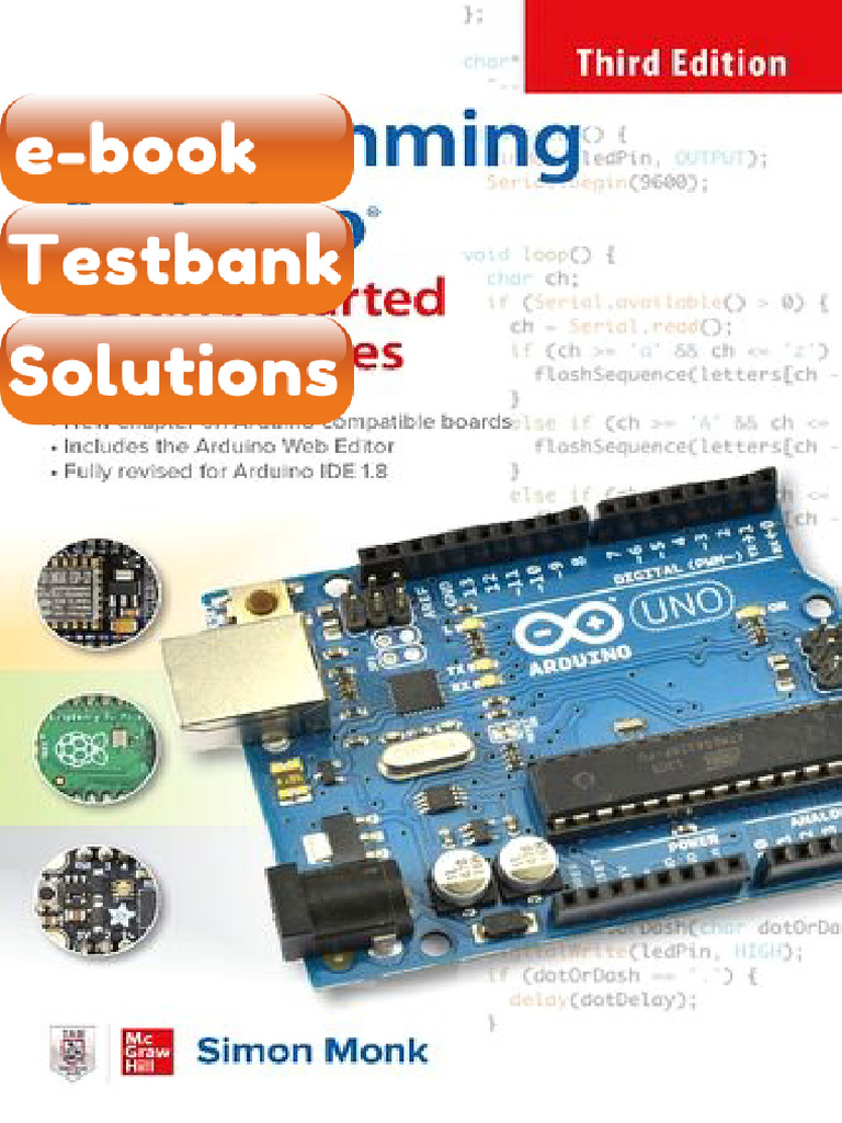 Testbank Programming Arduino Getting Started With Sketches 3rd Edition ...