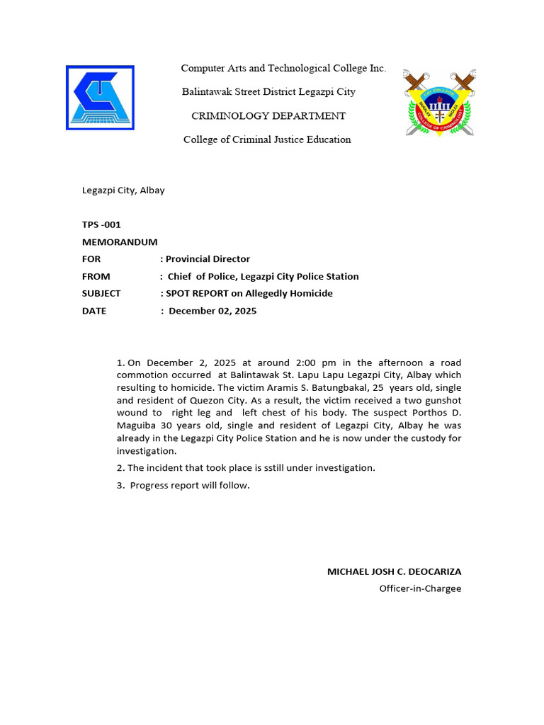 Spot Report | PDF