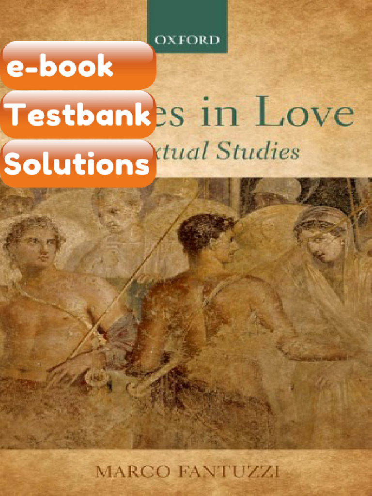 Testbank Achilles in Love Intertextual Studies Illustrated Edition ...