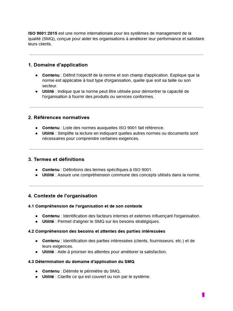 Iso 9001 | PDF | Système de management de la qualité | Management de la ...