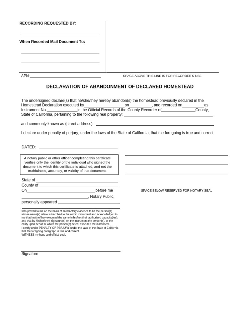 Abandonement of Homestead | PDF