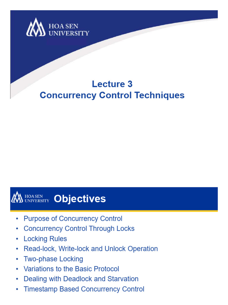 AdvDB03_ConcurrencyControl (1) | PDF | Information Retrieval ...