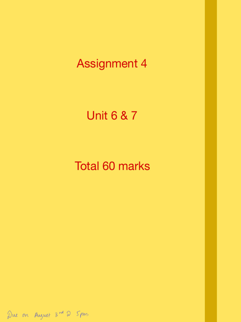 Assignment 4 | PDF