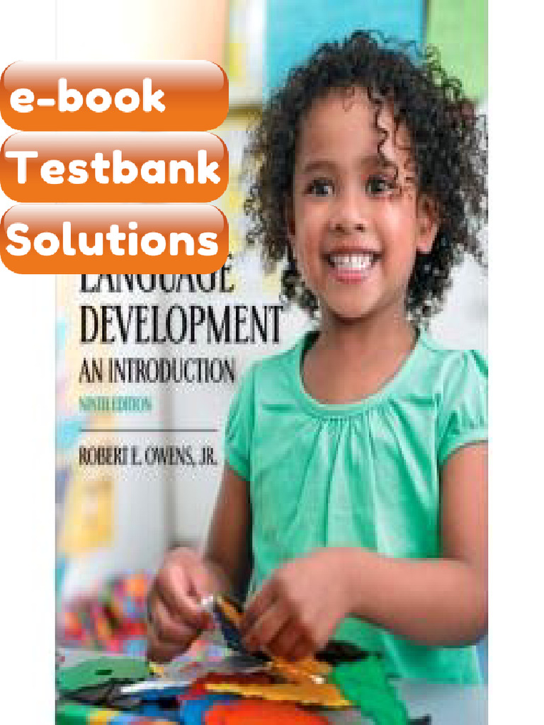 Testbank Language Development 9th Edition by Owens E-book Solutions ...