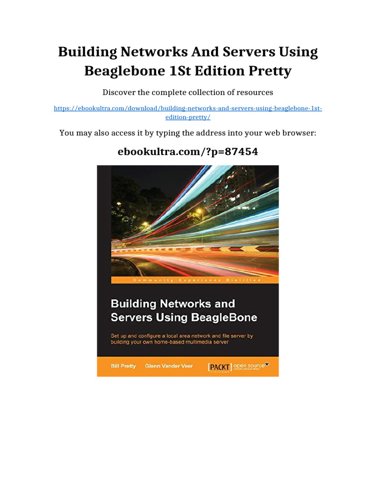 Building Networks and Servers Using BeagleBone 1st Edition Pretty ...