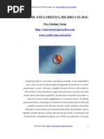 Etica Objetiva, Del Bien y El Mal, Cristian Carter