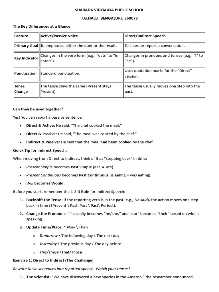 Direct and Indirect Speech | PDF | Linguistic Typology | Linguistics