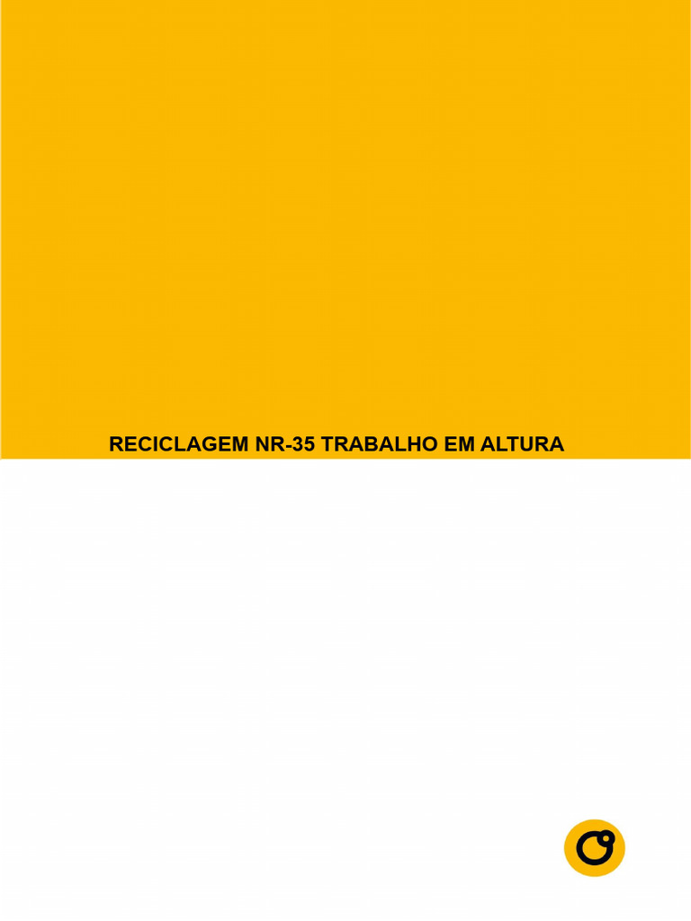 Apostila Reciclagem NR 35 Trabalho em Altura PDF | PDF
